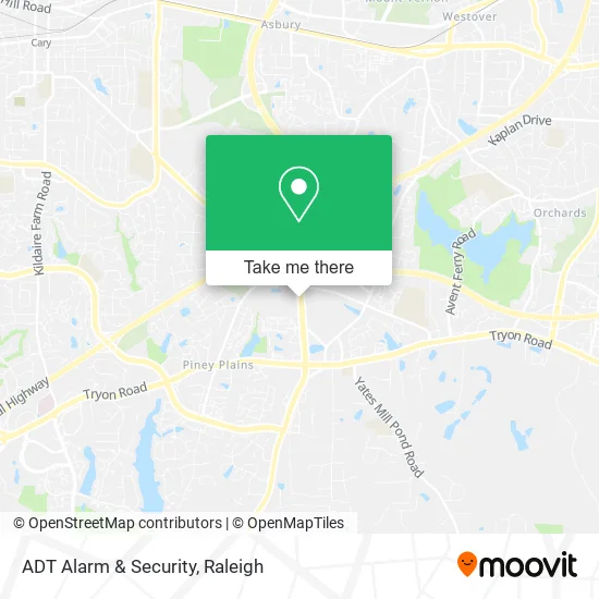 ADT Alarm & Security map