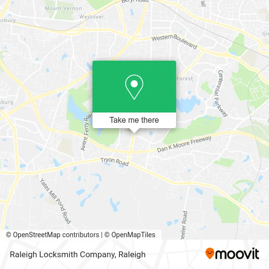 Raleigh Locksmith Company map
