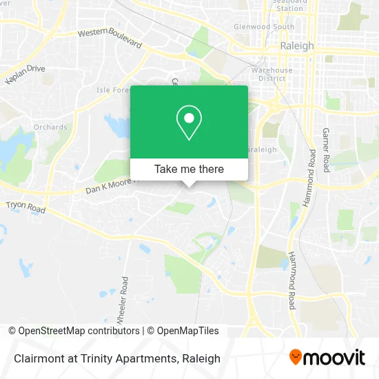 Clairmont at Trinity Apartments map