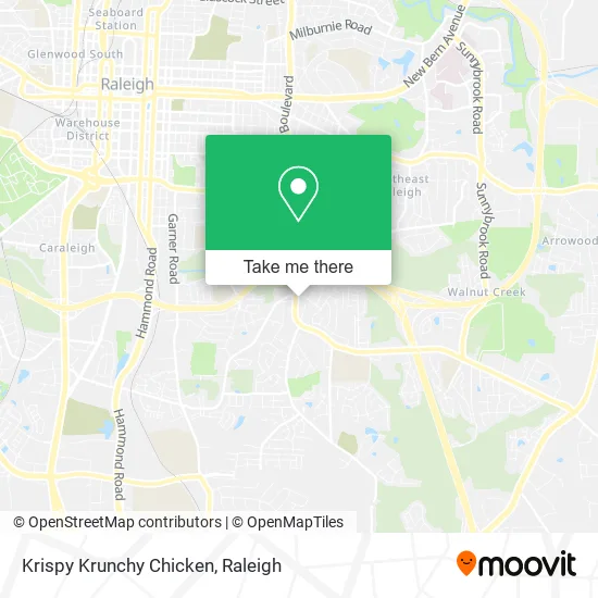Krispy Krunchy Chicken map