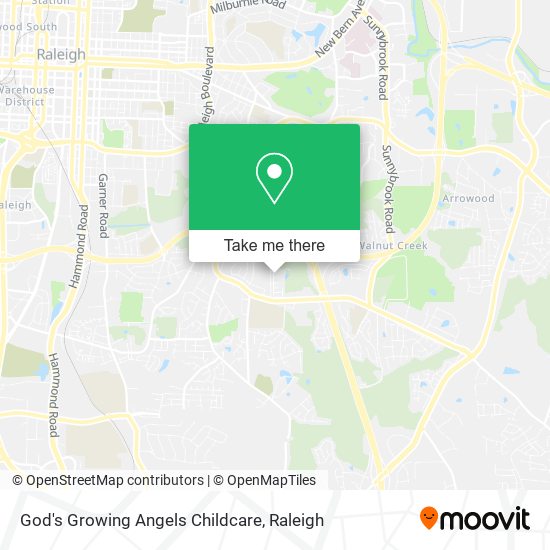 God's Growing Angels Childcare map