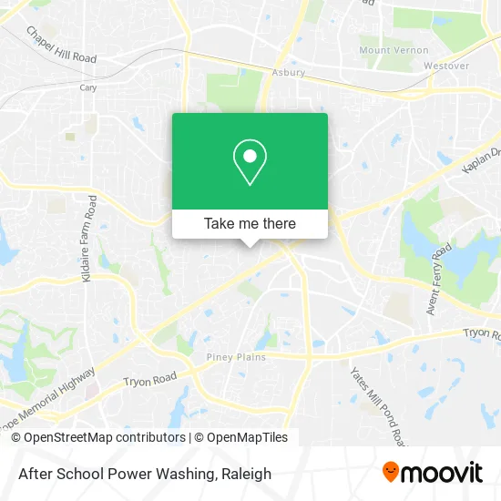 After School Power Washing map