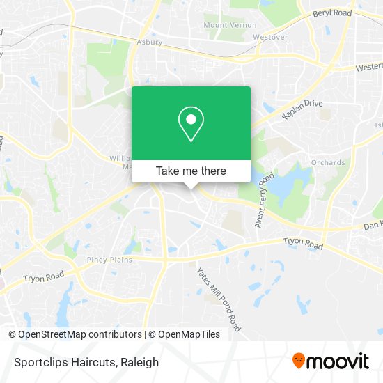 Sportclips Haircuts map