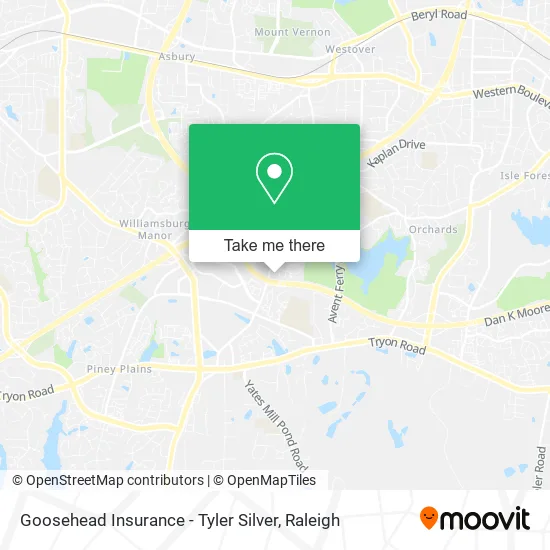 Goosehead Insurance - Tyler Silver map
