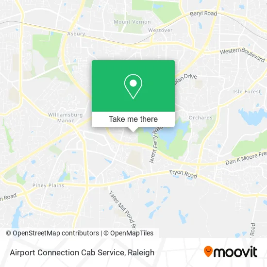 Airport Connection Cab Service map