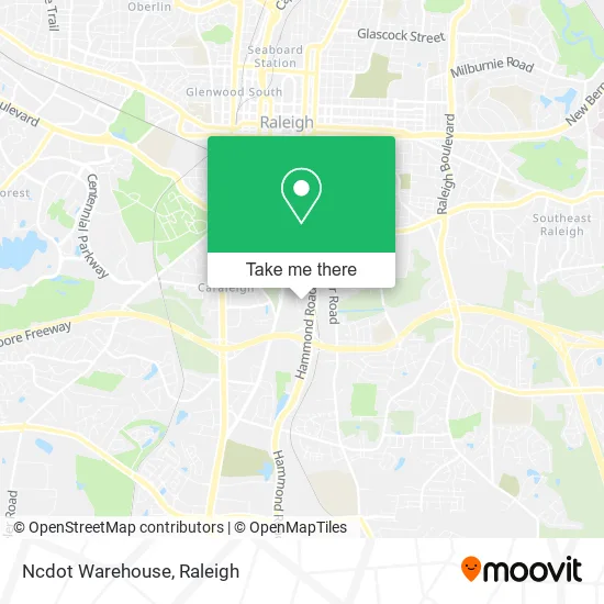 Ncdot Warehouse map