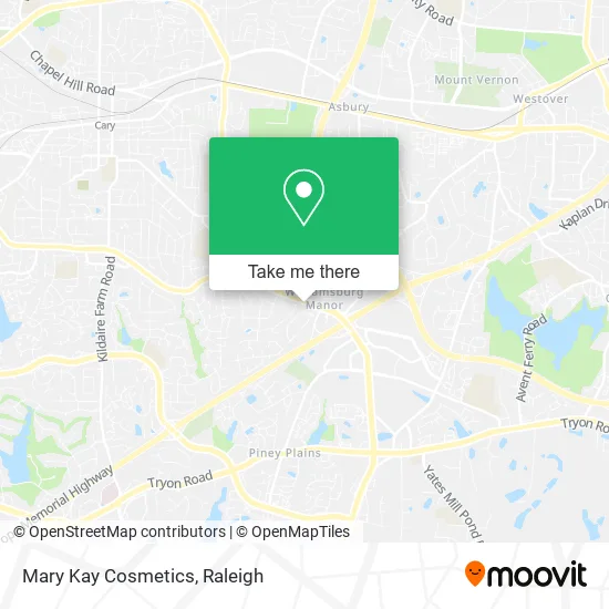 Mary Kay Cosmetics map