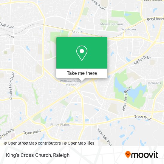 King's Cross Church map