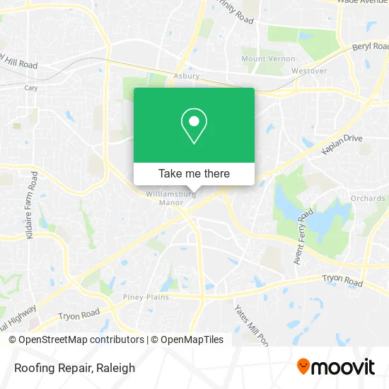 Roofing Repair map