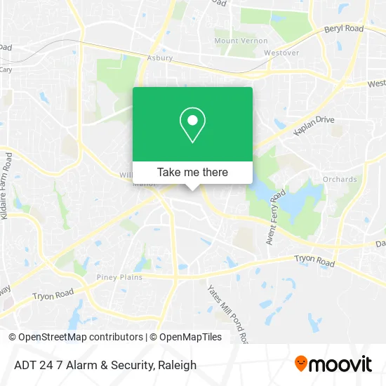 ADT 24 7 Alarm & Security map