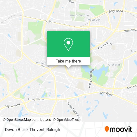 Devon Blair - Thrivent map