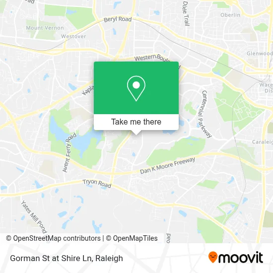 Gorman St at Shire Ln map