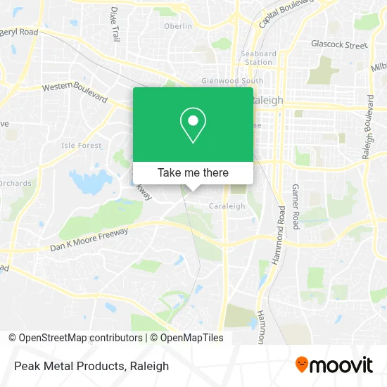 Peak Metal Products map