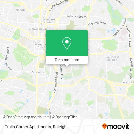 Trails Corner Apartments map