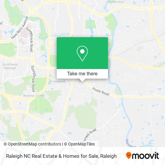 Raleigh NC Real Estate & Homes for Sale map