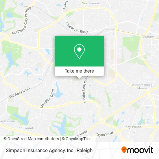 Simpson Insurance Agency, Inc. map