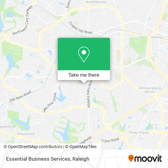 Essential Business Services map