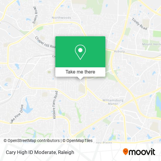 Mapa de Cary High ID Moderate