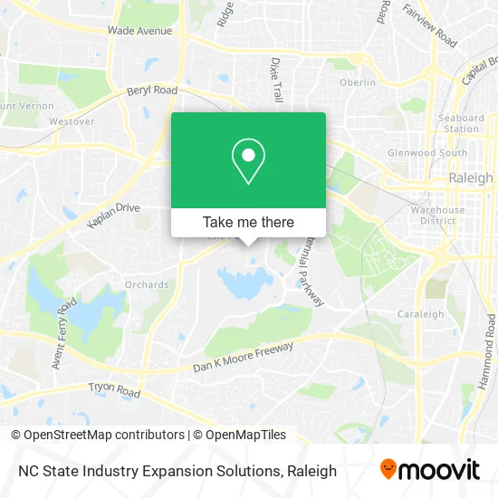 NC State Industry Expansion Solutions map