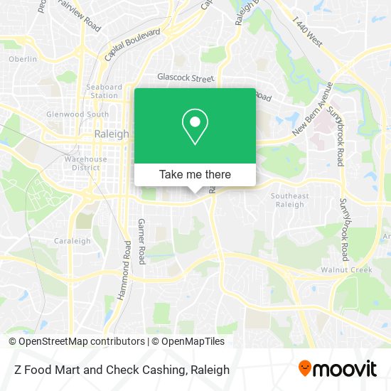 Z Food Mart and Check Cashing map