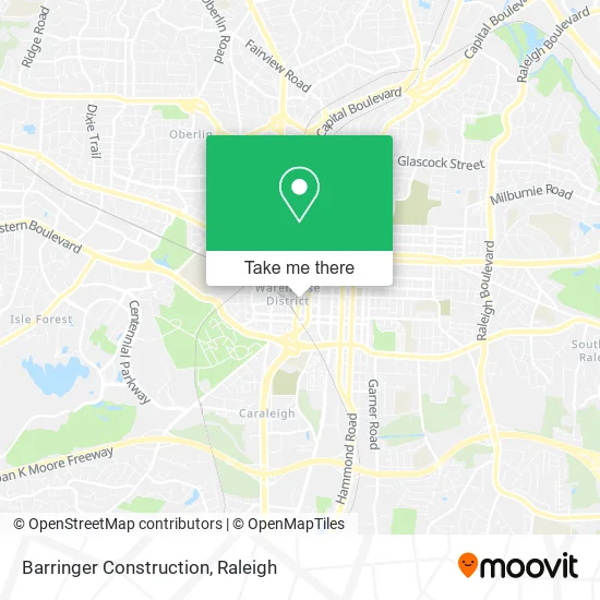 Barringer Construction map