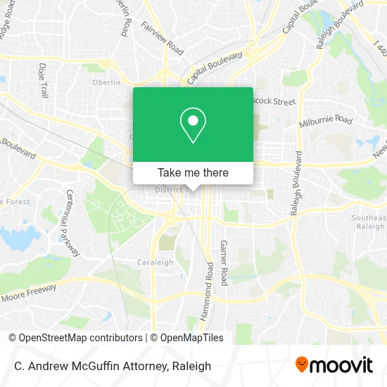 C. Andrew McGuffin Attorney map
