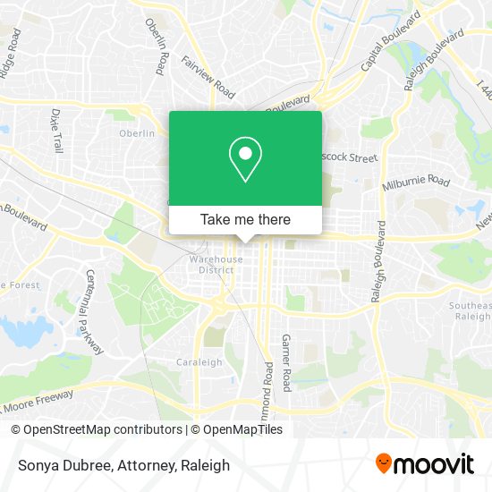 Sonya Dubree, Attorney map