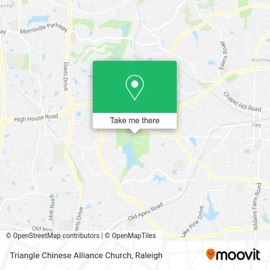 Triangle Chinese Alliance Church map