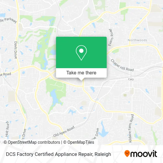 DCS Factory Certified Appliance Repair map