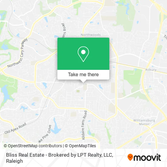 Mapa de Bliss Real Estate - Brokered by LPT Realty, LLC
