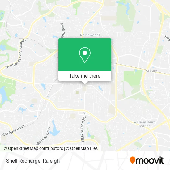 Mapa de Shell Recharge