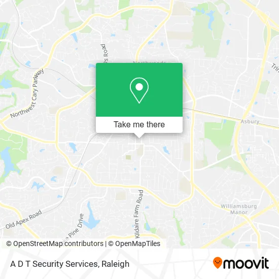 A D T Security Services map