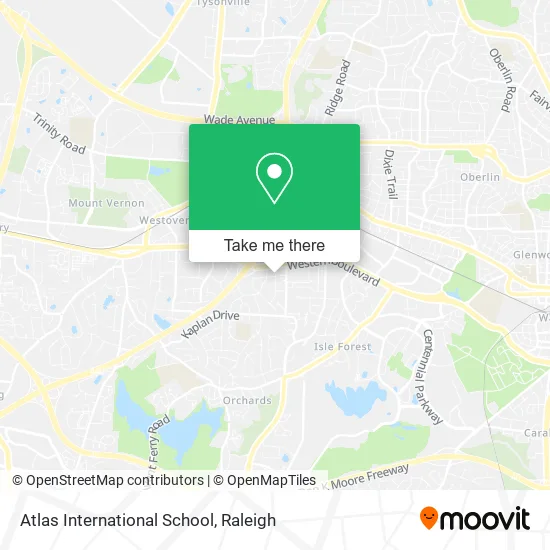 Atlas International School map