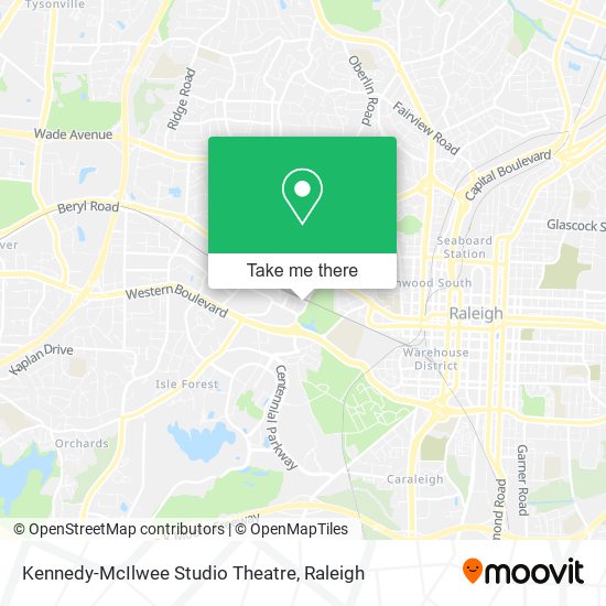 Kennedy-McIlwee Studio Theatre map