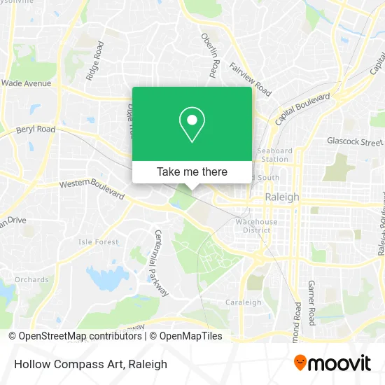 Hollow Compass Art map