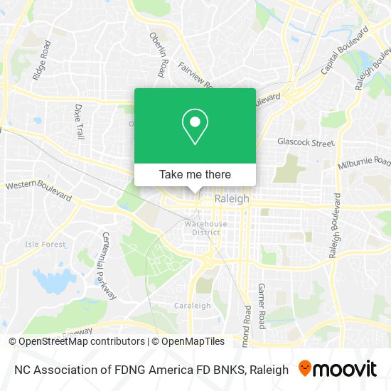 Mapa de NC Association of FDNG America FD BNKS