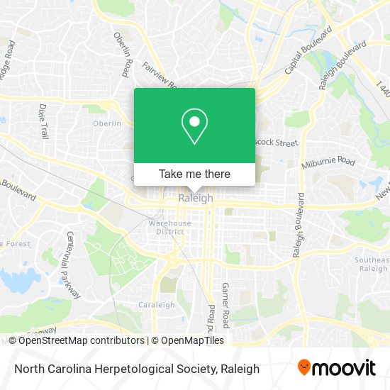 North Carolina Herpetological Society map