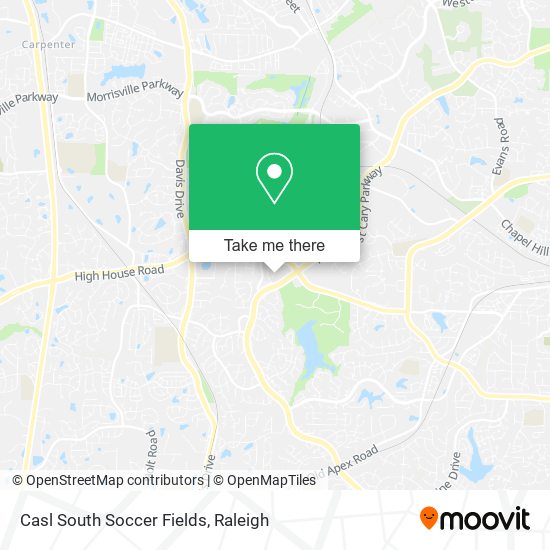 Casl South Soccer Fields map