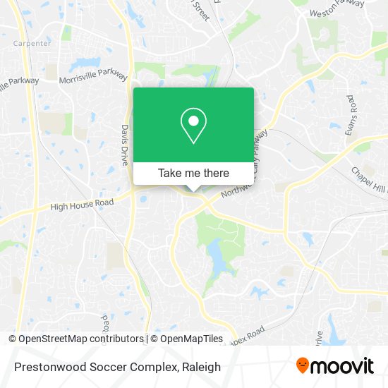 Mapa de Prestonwood Soccer Complex