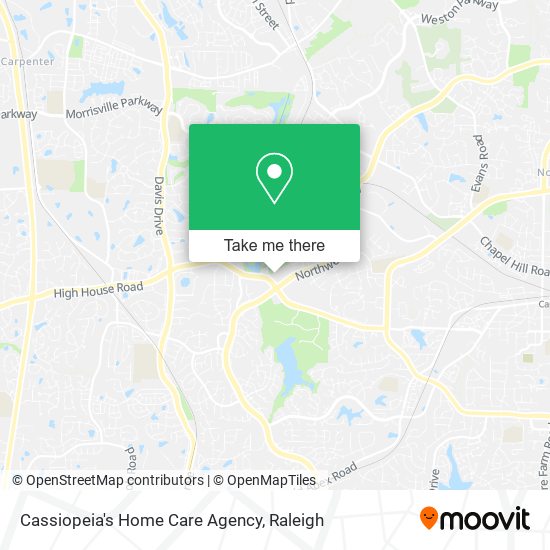 Cassiopeia's Home Care Agency map