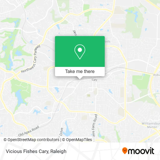 Vicious Fishes Cary map