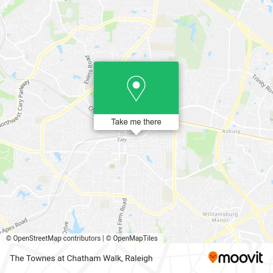 The Townes at Chatham Walk map
