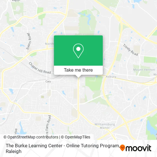 The Burke Learning Center - Online Tutoring Program map