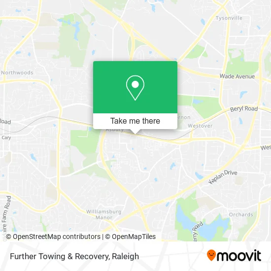 Further Towing & Recovery map