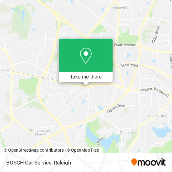 BOSCH Car Service map