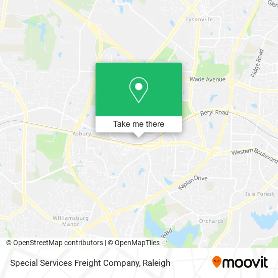 Special Services Freight Company map