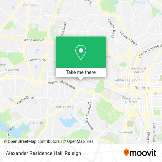 Alexander Residence Hall map