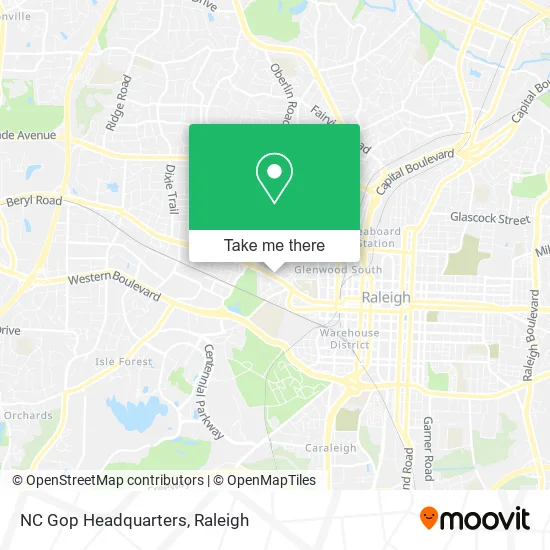 NC Gop Headquarters map