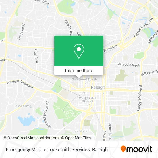 Emergency Mobile Locksmith Services map