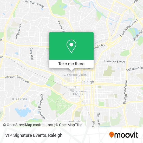 VIP Signature Events map